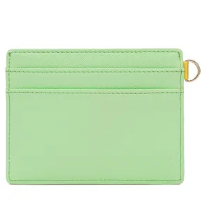 Import Duty Free Products GRS PU Slim Wallet Card Holder Leather Custom LOGO Minimalist Ladies RFID Card Holder