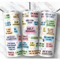 Vaso Térmico Delgado de 20oz con Frase Inspiradora de Afirmación Diaria para Mamás Primerizas, Taza de Viaje Personalizada de Acero Inoxidable Aislada