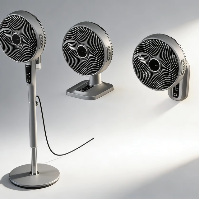 2026 New Smart Air Circulator Fan-Touch Control DC Motor Outdoor Use Plastic Material