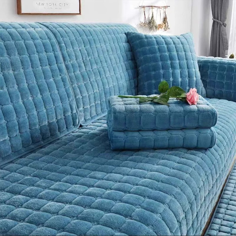 Peluche épaisse - bleu foncé