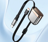 Câble USB-C vers USB-C rétractable PD 3.1 240W avec blindage tressé et gaine en PVC, puce E-Marker, retraitement unidirectionnel, charge rapide 5A