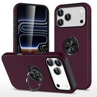 Étui de protection hybride antichoc avec anneau support pour Samsung A17 A18, coque de téléphone portable pour iPhone 15 Pro Max
