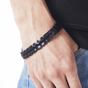 Bracelet magnétique à énergie quantique, protection EMF, bracelet en <span class=keywords><strong>pierre</strong></span> énergétique, bracelet de thérapie magnétique, bracelet à énergie scalaire japonaise - Product Image 4