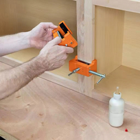 Serre-joints de perçage pour le travail du bois de haute précision - Outil de fixation pour armoires de rangement et vitrines pour l'assemblage de meubles