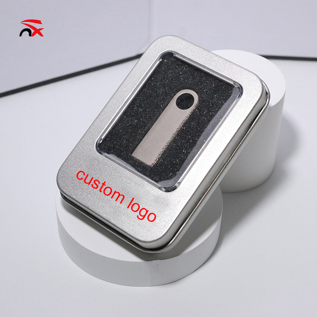 Wholesale Custom 32GB USB Flash Drive 16GB High Speed Car USB Flash Disk 64GB with Metal Gift Box