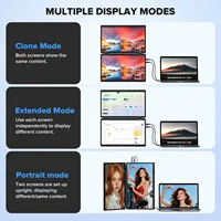 Nouvel écran portable double N2 16 pouces 1200P IPS LCD avec haut-parleur intégré USB Type-C pour la maison et les étudiants (modèle 2026)