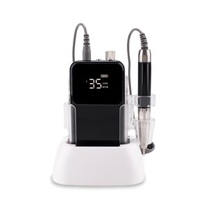 Taladro de uñas sin escobillas con logotipo personalizado de gran oferta, máquina de eliminación de Gel de taladro de uñas recargable portátil de 35000RPM - Product Image 1