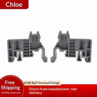 Conector de Unión de Bloque de Terminales de Alimentación con Fijación de Borde de Sellado de Riel Guía C45 y Hebilla de Sujeción, Enchufe de Plástico E/UK, OEM ODM
