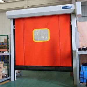 <span class=keywords><strong>Porte</strong></span> roulante isolée en PVC pour entrepôt frigorifique, <span class=keywords><strong>porte</strong></span> à fermeture éclair haute vitesse pour chambre froide et usine agroalimentaire - Product Image 2
