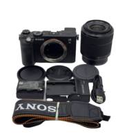 Kamera DSLR Sony Alpha 7C A7C Grosir + Lensa FE 28-60mm Kit 24MP Video 4K Layar Lipat Samping Baterai Vlog Pro