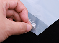 Sac auto-adhésif entièrement biodégradable pour la protection de l'environnement, sac mat pour la logistique express, idéal pour l'emballage de vêtements et de pantalons.