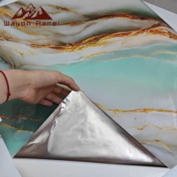 Papier Peint Adhésif PVC Effet Marbre Wayon, Imperméable, Facile à Découper, pour Plans de Travail de Cuisine, Salle de Bain, Longueur Personnalisable