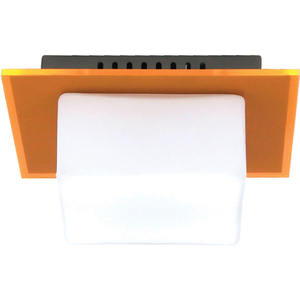 REBECK Orange 1xG9 L.16xAn.14 XAl.8cm <b>Square</b> <b>Ceiling</b> <b>Lights</b> - Product Image 1