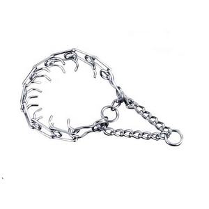 Collar de cadena de entrenamiento de perro de hierro con patrón sólido Premium de Taiwán, estilo clásico, Martingala de punta, venta al por mayor de fabricante - Product Image 3