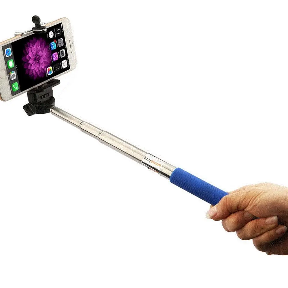 Wholesale colorful cheap selfie stick