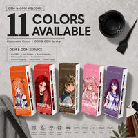 Kit de coloration capillaire permanente professionnelle en crème, coffret cadeau, teinture orange pour cheveux, pour usage domestique ou en salon, OEM ODM, marque privée, vente en gros