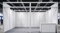Stand d'exposition modulaire en aluminium, installation rapide sans outils, réutilisable pour les entreprises de location d'événements, foires et salons européens