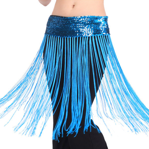 Lady's Belly Oriental Dance Fringe Tassel Brilliant Hip Bufanda Cinturón Falda - Product Image 6