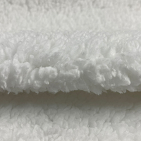 Tissu Sherpa en Fausse Coton Polaire Tricoté Simple Face pour Pyjamas et Chaussettes d'Intérieur Automne-Hiver