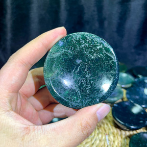 Nuova Ciotola in Cristallo di Agata Muschiata Stile Feng Shui, Pietra Naturale Curativa Lucidata, Piccola Ciotola per Decorazione e Regali - Product Image 4