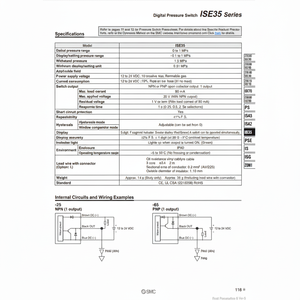 Presostato digital SMC Pneumatics, interruptor de presión digital, - Product Image 1