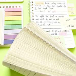 High Quality Multicolor Self-Adhesive Sticky Notes <b>Book</b> Multifunctional Loose-<b>Leaf</b> Index Tabs for Study Office - Product Image 5