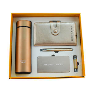 ชุดของขวัญพรีเมียม ของขวัญส่งเสริมการขายสำหรับองค์กรแบบกำหนดเอง พร้อมโลโก้ ชุดของขวัญแก้วน้ำและสมุดโน้ต - Product Image 1