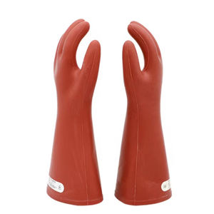 مصنع توليد الطاقة الاستخدام المشترك الكهربائية معزول الدرجة 1 المطاط الطبيعي 10kv قفازات كهربائي - Product Image 2