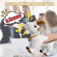 Jouet en peluche amusant en forme de chèvre avec clochette, personnalisable, fonction ODM pour amis