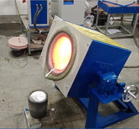 100kg 500kg 1T 2T 5T Four Fonderie Fonderie Acier Fer Métal Fusion Induction Électrique Four Industriel pour Fonte