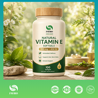 Complément alimentaire naturel à la vitamine E 400 UI en gélules molles, antioxydant pour la peau, les cheveux et les ongles, marque privée OEM ODM
