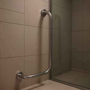 Main courante d'angle 35 x 65 cm, poteau droit, dispositif d'assistance de sécurité - Product Image 3