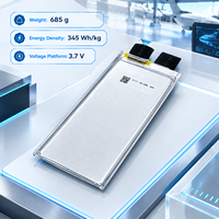 Sel Baterai Solid State Energi Tinggi YJ Power 345Wh/kg 64000mAh 3C Kontinu untuk Paket Drone Kustom dan Modul EVTOL