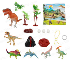 Super Grow Future Thinking Dinosaur Model Play Set Boîte de rangement pour animaux en plastique STEM Jouets pour enfants - Product Image 3