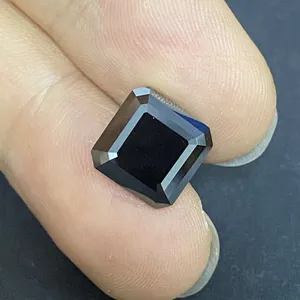 Di alta qualità Asscher Cut 6mm 1ct Moissanite diamantata creazione gioielli nero Moissanite gemma