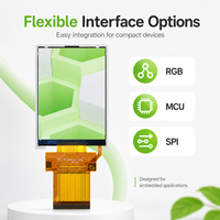 Modulo Display LCD TFT IPS Personalizzato da 2,8 Pollici 240x320 500 Cd/m² con Interfaccia MCU SPI RGB ST7789V per Dispositivi Portatili Intelligenti