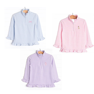 Précommande Boutique Coquette arcs chien mignon bébé fille pull à fermeture éclair <span class=keywords><strong>nouveau</strong></span> Design enfants pull à fermeture éclair soeur manches longues petit haut - Product Image 1