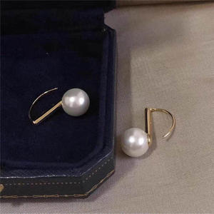 S925 Silver DIY <b>Pearl</b> Accessories Fashion Silver <b>Jewelry</b> Earrings with 7-10mm Round Beads Empty Earnail Tray 20557 - Product Image 4