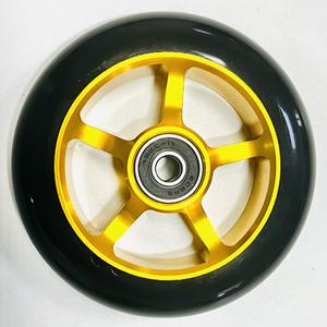 גלגלי PU עם ליבת אלומיניום איכותית 100MM של Ruidongle לקורקינטים מהירים, גלגלים לפעלולים קיצוניים להחלקה מהירה - Product Image 3