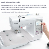 Cerceau à broder magnétique pour machine à coudre Brother DIY PE700 PE550 DSE425 SE270