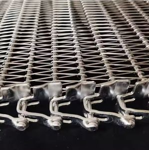 Gıda sınıfı özelleştirmek <span class=keywords><strong>300</strong></span> derece yüksek sıcaklık paslanmaz çelik tel örgü konveyör - Product Image 6