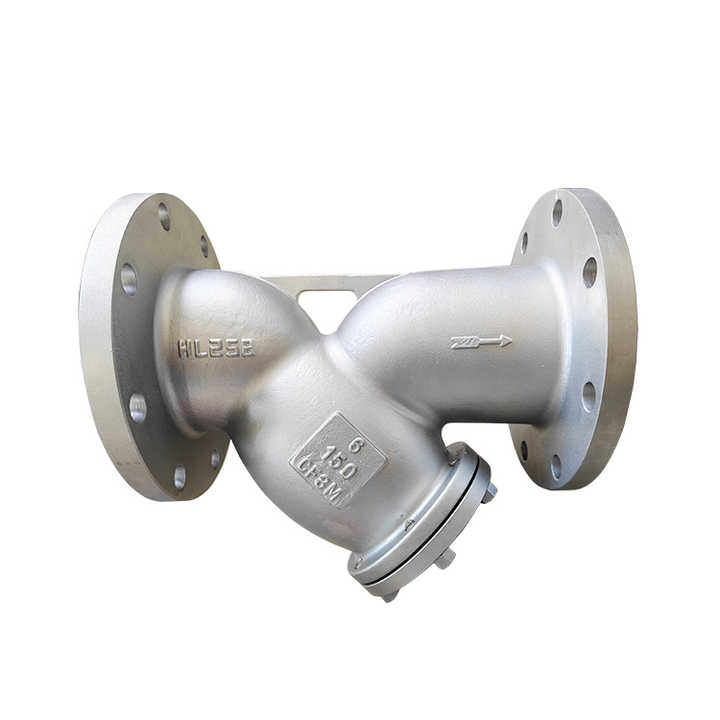 6 inch SS316 CF8M stainless steel Y type flanged strainer filter