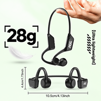 Écouteurs à conduction osseuse AOC Bluetooth 5.4, écouteurs sportifs sans fil à oreille ouverte, OEM ODM, logo personnalisé, vente en gros, dropshipping
