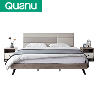 Meuble de chambre à coucher moderne de style italien, lit king size avec matelas