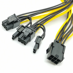 สายแยกกำลังไฟฟ้าด่วน PCI E Mo-<span class=keywords><strong>LEX</strong></span> 8ขาไปยัง dual PCIe 8pin 6 + 2PIN PCI - Product Image 1
