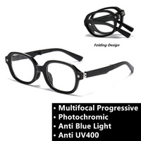 Lunettes photochromiques bifocales avec correction de la puissance +2.50 +1.50, filtre anti-lumière bleue pour la lecture, protection solaire anti-reflets 2 en 1