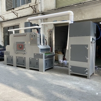 Machine automatique de sablage de traitement de surface métallique de profil en aluminium de bande de convoyeur de sableuse de rouleau de la CE