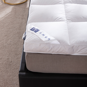 โรงแรมที่นอนแผ่น<span class=keywords><strong>ขน</strong></span>เป็ด<span class=keywords><strong>ห่าน</strong></span>สีขาวหนาบรรจุ 10 ซม.ที่นอน <span class=keywords><strong>Topper</strong></span> - Product Image 3