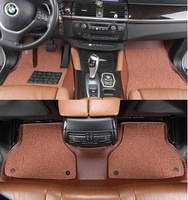 Nouveaux Produits Tapis de Sol de Voiture de Luxe 5D Double Couche en Cuir pour Cobalt Ouzbékistan