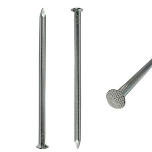Chiodi a punta in acciaio lucidato per impieghi gravosi, Classe 8, per giardini, erba sintetica, legname, traversine ferroviarie, bordature per pavimentazioni e ancoraggio - Product Image 1